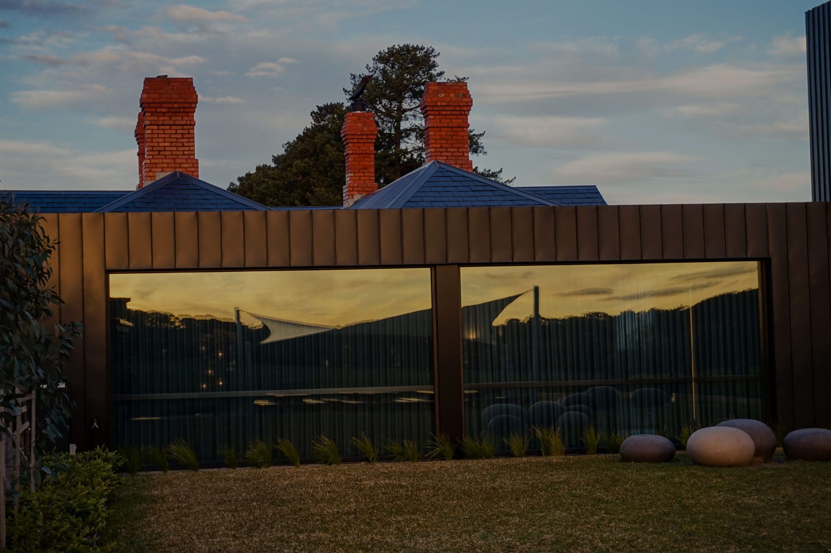 Hotel Shade Sail Reflection 