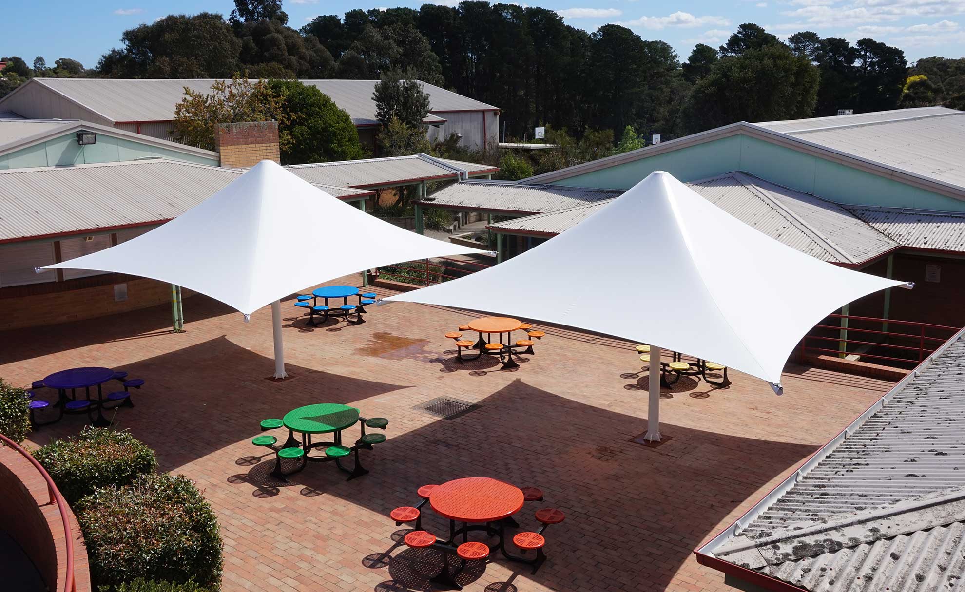 School Shade Sails - Umbrella Classroom Shade