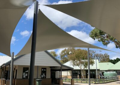 Waterproof PVC Sails - Sail Shade installation Padua College