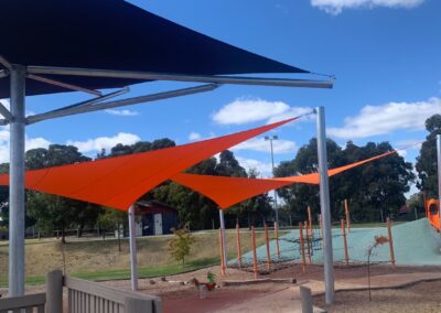 Mono Hypar Umbrella Shade Sails and Installation - Burden Park Playground