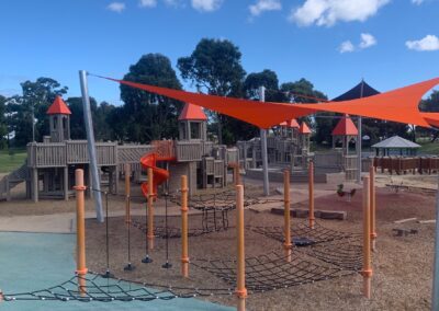 Sail Shade Structures Design and Installation - Burden Park Playground