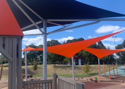 Sail Shade Structures Design and Installation - Burden Park Playground