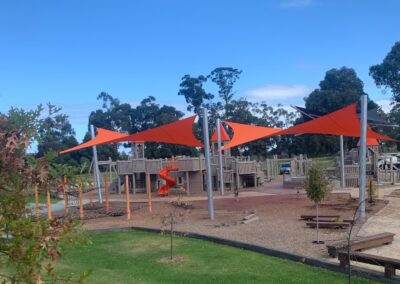 Sail Shade Structures Design and Installation - Burden Park Playground