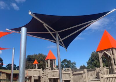 Umbrella Shade Sail Structures - Burden Park Playground