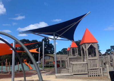 Umbrella Shade Sail Structures - Burden Park Playground