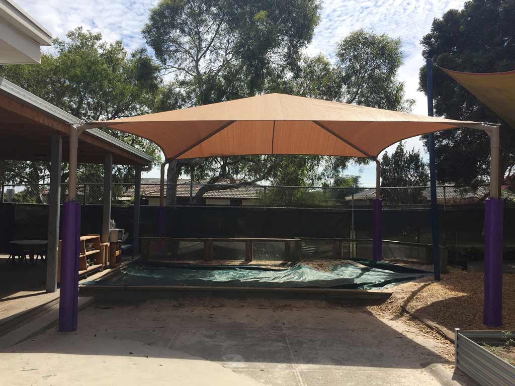 Dandenong Shade Structure with Sail Shade